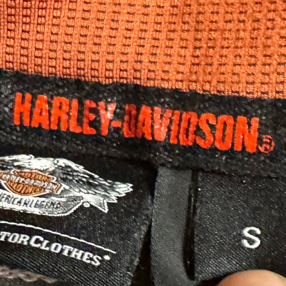 Harley Davidson Zip Up Orange Jacket - Small - Picture 4 of 8